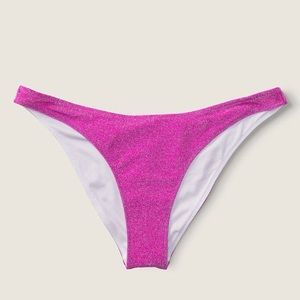 NWT Victoria’s Secret PINK Shimmer Brazilian Bikini Bottom, Medium (M)